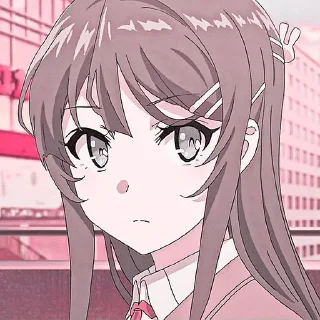 🌷 emoji 🌷sakurajima mai🌸 by :: @arlettagallery Telegram sticker 12 of 30