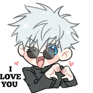 😘 emoji Gojo satoru Telegram sticker 24 of 93