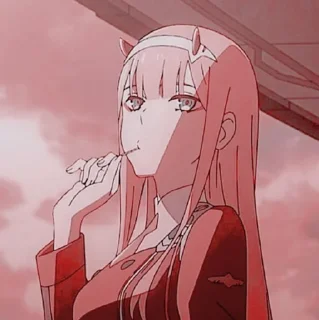 Sticker from Zero two