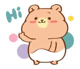 Sticker from baby bear Cha-cha| @cutestickers4you