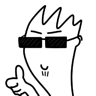 😎 emoji Better than V' — @stckrRobot Telegram sticker 18 of 116
