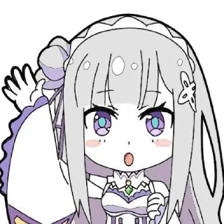 👋 emoji Re : Zero @StickersofWeeb Telegram sticker 16 of 45
