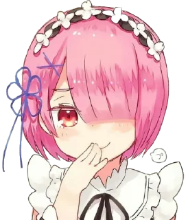 😂 emoji Re : Zero @StickersofWeeb Telegram sticker 12 of 45