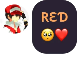 🥺 emoji Red sticker pack Telegram sticker 9 of 56