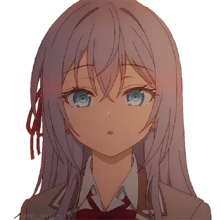 😯 emoji @HD_Stickers 時々ボソッとロシア語でデレる隣のアーリャさん Part 2 Telegram sticker 17 of 120