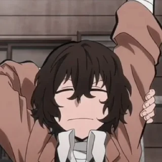🍿 emoji Dazai Osamu Telegram sticker 4 of 28
