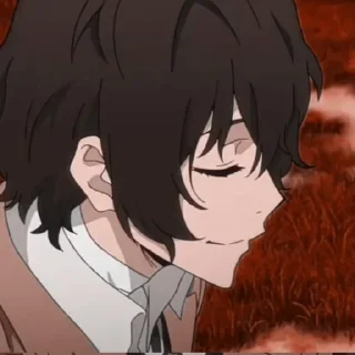 🍿 emoji Dazai Osamu Telegram sticker 15 of 28