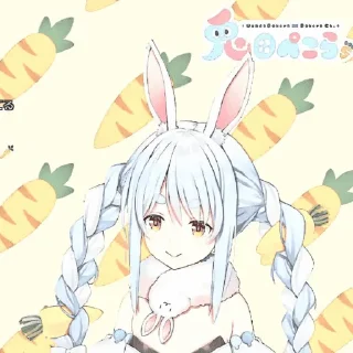 🥕 emoji ㅤ“ ゃ Pekora  ៸៸ @bentohomies 𖢷 Telegram sticker 18 of 55