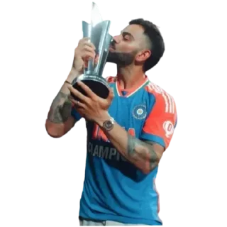 Sticker from King Kohli Trophies - @prab7at