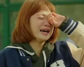 😭 emoji Kdrama reactions Telegram sticker 10 of 65