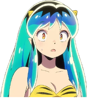 😰 emoji Urusei Yatsura @Y2LAB Telegram sticker 17 of 38