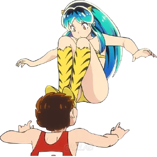 🦶 emoji Urusei Yatsura @Y2LAB Telegram sticker 7 of 38