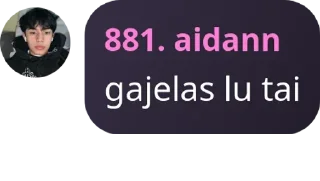 Sticker from aidan punya