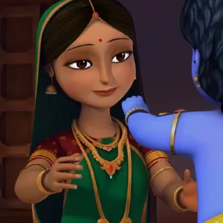 Sticker from Little Krishna Animated by @mayanksh4rma