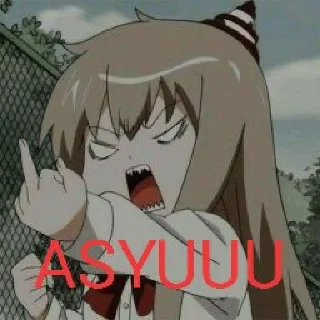 🖕 emoji Tikel anime random Telegram sticker 11 of 75