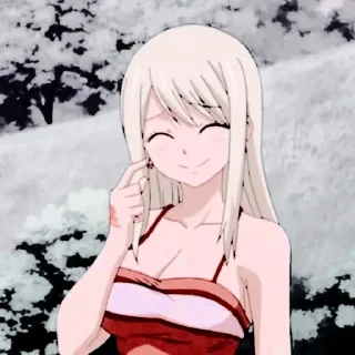 🎏 emoji Lucy Heartfilia - @amallinofficiaall Telegram sticker 11 of 45