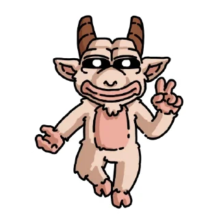✌️ emoji GOAT Telegram sticker 9 of 40