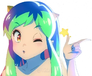 😉 emoji Urusei Yatsura @Y2LAB Telegram sticker 5 of 38