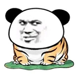 🤨 emoji 虎头虎脑👉 @YiMibq 表情大全 Telegram sticker 20 of 73