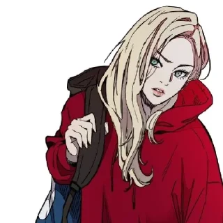 ❤️ emoji @wallpaper_kid shelly//windbreaker @Anime_Sticker_noob Telegram sticker 14 of 53