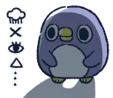 😫 emoji 胖企鵝的內心話 Telegram sticker 7 of 81