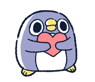 ❤️ emoji 胖企鵝的內心話4 Telegram sticker 9 of 40