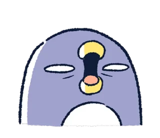 😱 emoji 胖企鵝的內心話3 Telegram sticker 13 of 40