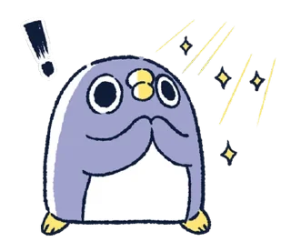🤩 emoji 胖企鵝的內心話3 Telegram sticker 9 of 40