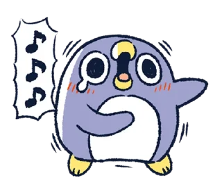 😂 emoji 胖企鵝的內心話3 Telegram sticker 10 of 40