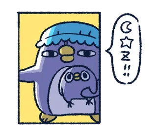 😪 emoji 胖企鵝的內心話3 Telegram sticker 18 of 40
