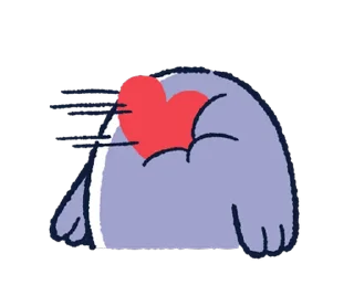 💞 emoji 胖企鵝的內心話4 Telegram sticker 15 of 40