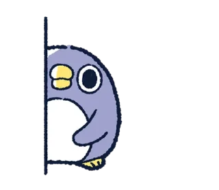😐 emoji 胖企鵝的內心話4 Telegram sticker 12 of 40