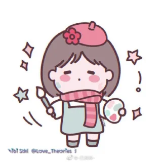 🌟 emoji ᴄʜɪʙɪ sᴛᴋ ꒰  @Love_Theories  ꒱ Telegram sticker 7 of 30