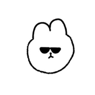 😎 emoji 토끼 Telegram sticker 12 of 16