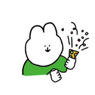 🥳 emoji 토끼 Telegram sticker 14 of 16