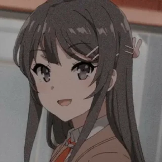 😄 emoji ❀ Sakurajima mai ❀ Telegram sticker 11 of 27