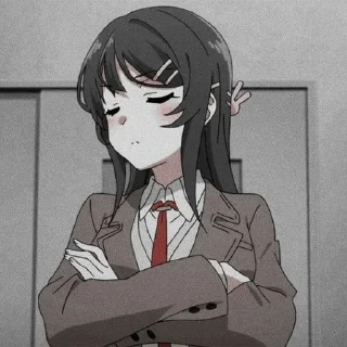 😠 emoji ❀ Sakurajima mai ❀ Telegram sticker 22 of 27