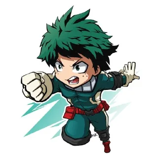 Sticker from MHA Chibi @AnimeStickersChibi