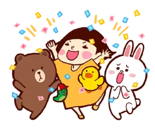 Sticker from 懶得打字小姐xBROWN & FRIENDS @moe_sticker_bot