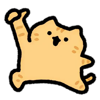 Sticker from 動く！ゆるい茶トラ２