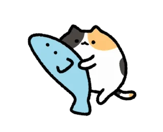 ⭐ emoji 動く！ゆるい三毛猫 @moe_sticker_bot Telegram sticker 11 of 24