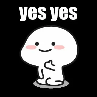 👍 emoji It's me 3 Telegram sticker 6 of 119