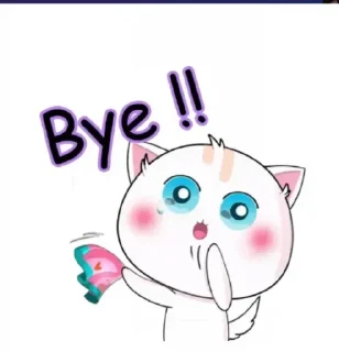 👋 emoji Cute Cat || @harsh246 Telegram sticker 6 of 20