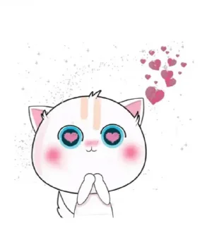 ❤️ emoji Cute Cat || @harsh246 Telegram sticker 11 of 20