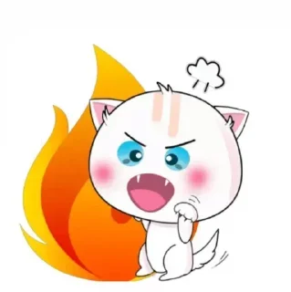 😡 emoji Cute Cat || @harsh246 Telegram sticker 13 of 20