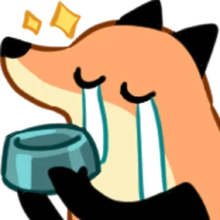 🥺 emoji fox friends 2 @moe_sticker_bot Telegram sticker 18 of 40