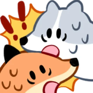 Sticker from fox friends 2 @moe_sticker_bot