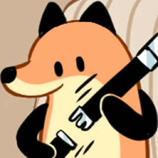 🚗 emoji fox friends 2 @moe_sticker_bot Telegram sticker 24 of 40