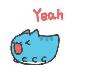 🥳 emoji 貓貓蟲咖波:喵喵叫 @moe_sticker_bot Telegram sticker 10 of 24