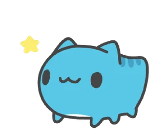 🌟 emoji 貓貓蟲咖波:喵喵叫 @moe_sticker_bot Telegram sticker 7 of 24